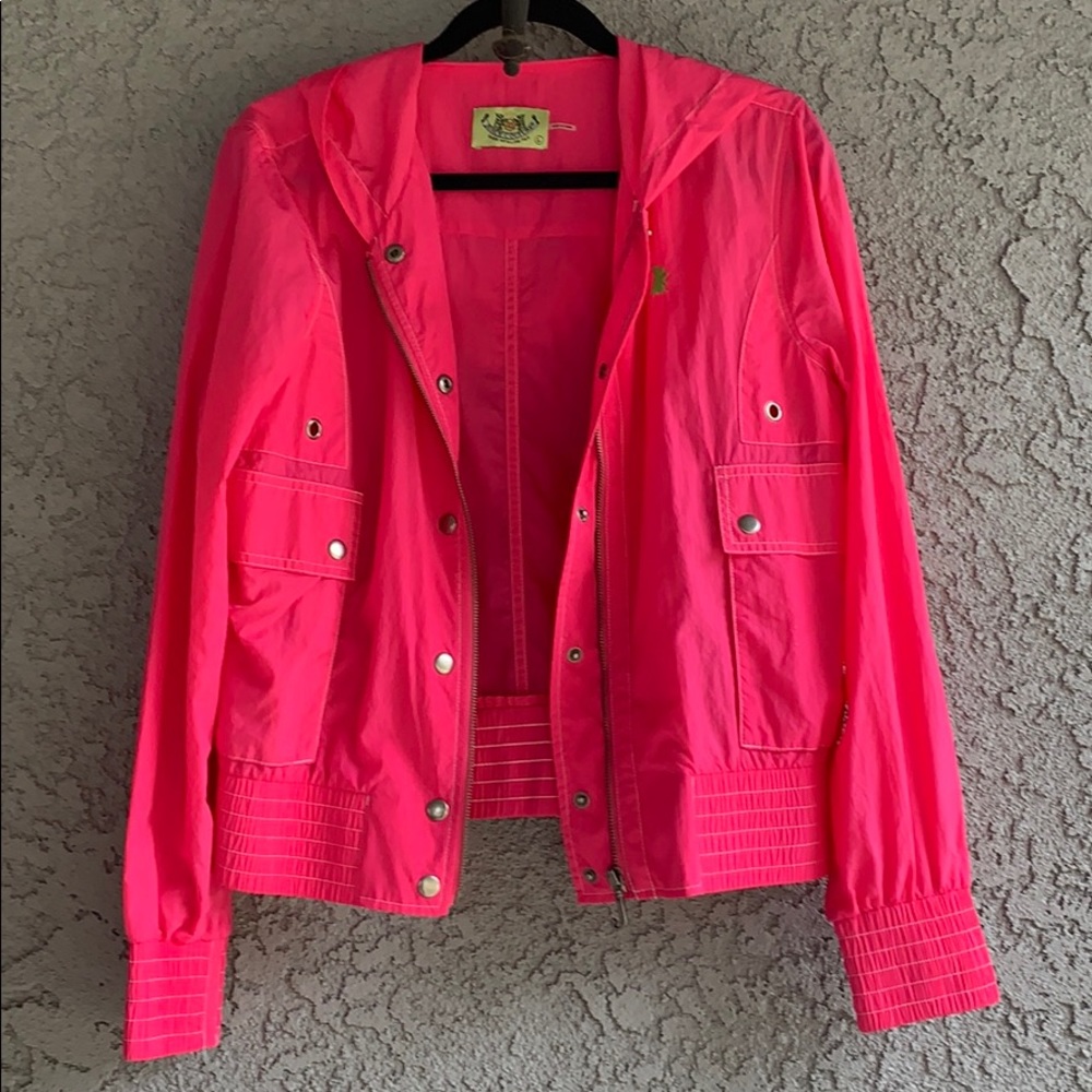 Juicy Couture hot pink windbreaker jacket - Picture 5 of 6